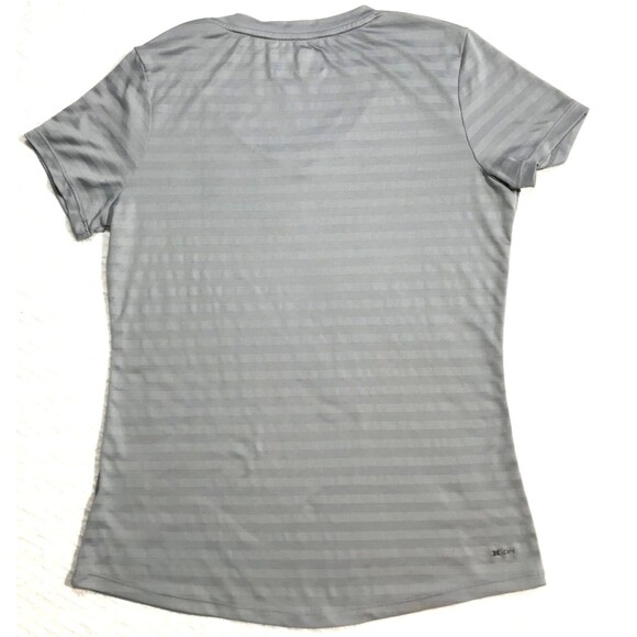 Womens Medium RBX PERFORMANCE V Neck Short Sleeve Active Shirt Grey XDry - Picture 2 of 9